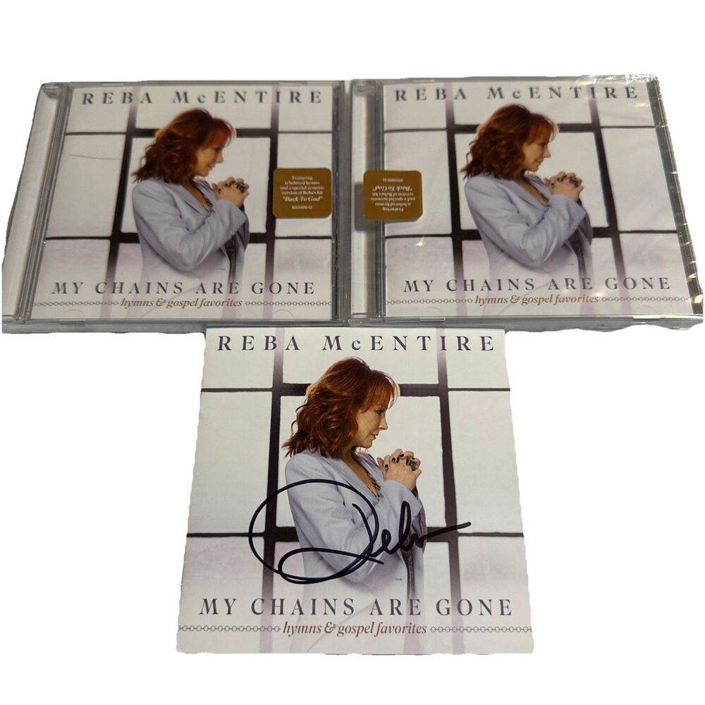 Reba McEntire My Chains Are Gone Signed CD Booklet W/ x2 CDs Country Music NEW